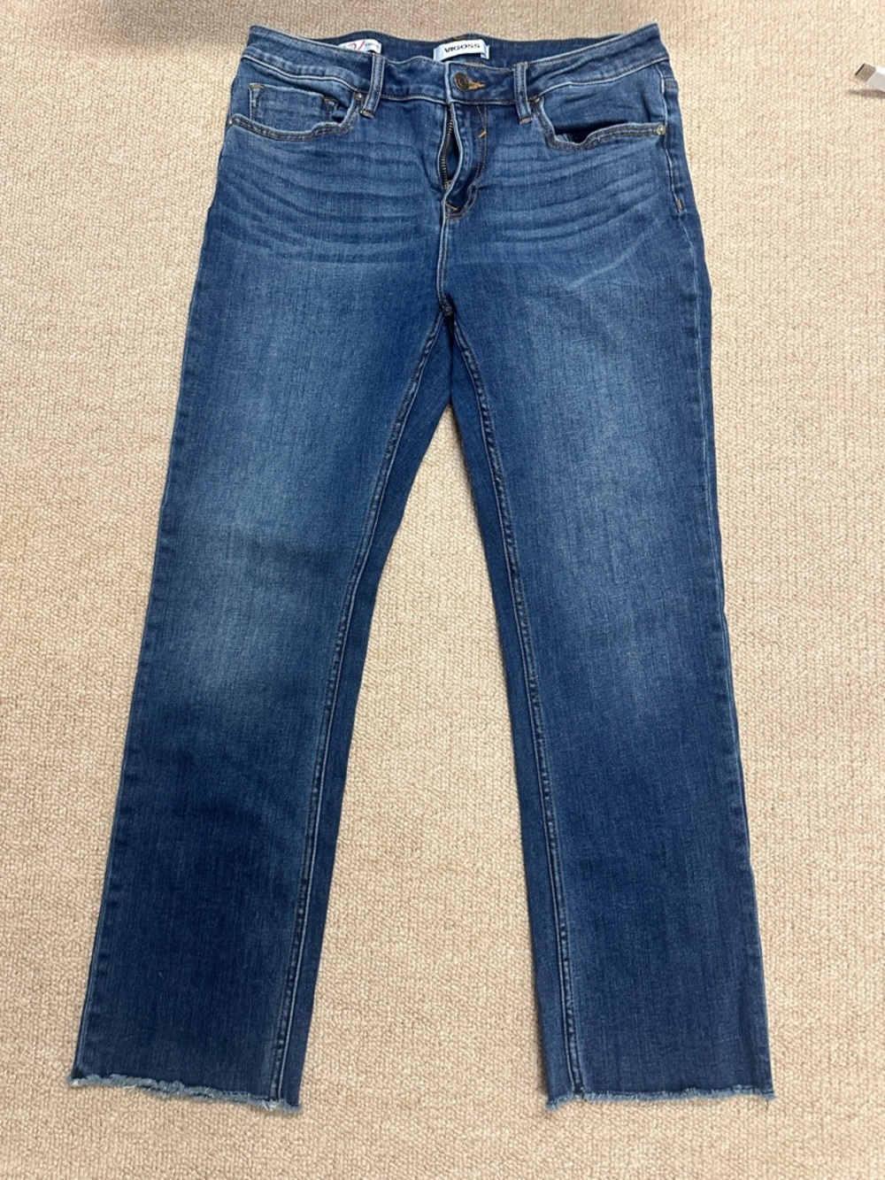 Vigoss Women’s Dark Blue Straight-Leg Jeans size 30